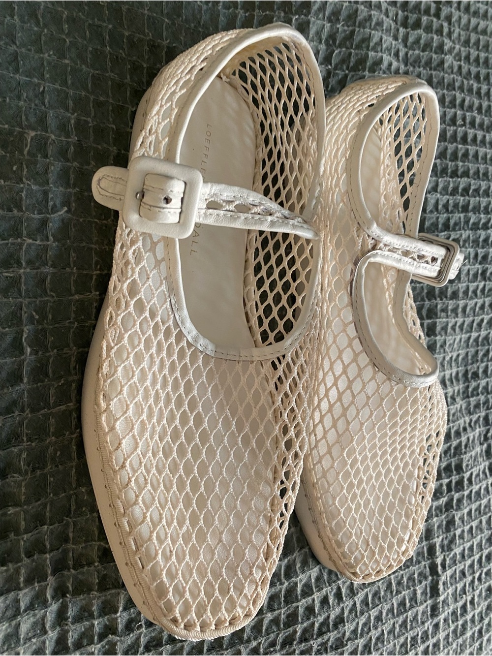 Loeffler Randall Rita white netted Mary Jane - Picture 4 of 6